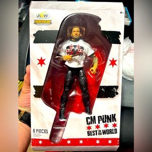 CM PUNK BEST IN THE WORLD AEW UNRIVALED RINGSIDE COLLECTABLES